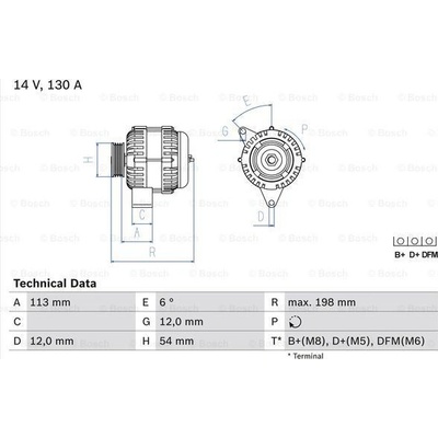 Alternátor BOSCH 0 986 049 000