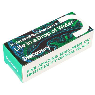 Набор от микропрепарати Discovery - Prof DPS 5. Живот в капка вода (78412)