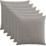 vidaXL Калъфка за възглавница 6 pcs HEERLEN Светлосиво 80 x 80 cm (913582)