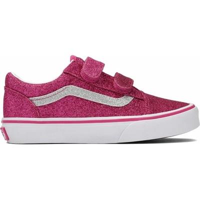 Vans Old Skool V Glitter Kids růžová