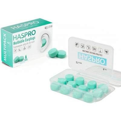 Haspro MOLD 6P Mätové tvarované zátky do uší 6 párov