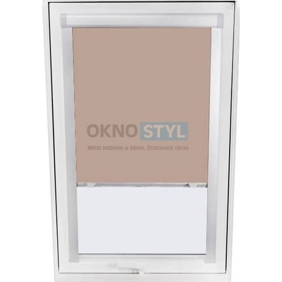 OknostylCZ vnitřní zastiňující roleta SKYFENS do střešních oken - vodicí lišta bílá, 78 x 98cm