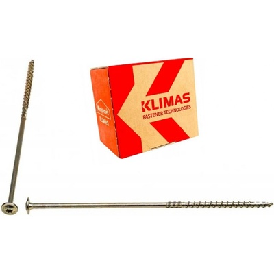 KLIMAS Wkret-met WKCP Ø6 mm TX-30 konštrukčná skrutka do dreva s tanierovou hlavou 220 mm - 100 ks