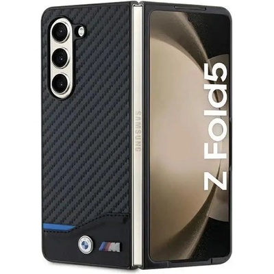 BMW Кейс BMW Leather Carbon за Samsung Galaxy Z Fold5, черен (BMW000696-0)