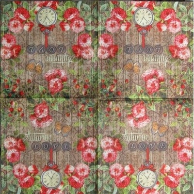 Nuoveau servítky Hodiny 33x33cm