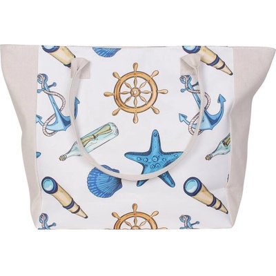 Плажна чанта с морски мотиви