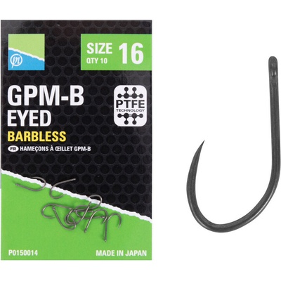 Preston Innovations GPM-B Eyed Hooks vel.12 10ks