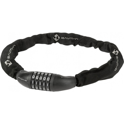 M-Wave Верижен катинар M-wave Zahlen-Kettenschloss D 6.8, 5 Bike lock - Black - размер Ø 6 x 850 mm (870-3020-0111)