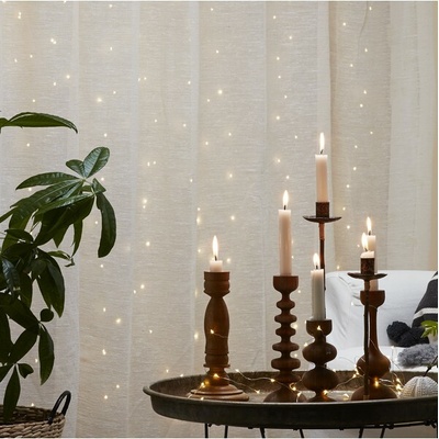 Star Trading LED svetelná záclona 100 svetielok dĺžka 1 m Dew Drop - strieborný