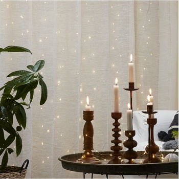 Star Trading LED svetelná záclona 100 svetielok dĺžka 1 m Dew Drop - strieborný