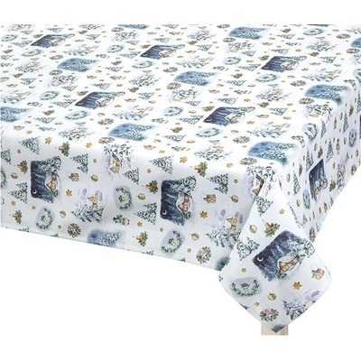 Bellatex Ubrus Vánoce bílé Vánoce 100x100cm
