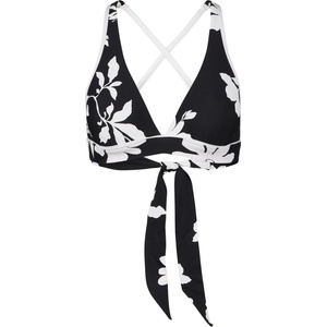 Seafolly Дамско бикини горнище Seafolly Mayflower Multi Fit Longline Tri Bikini top - Black - размер 34 (EU) (150-6642-0112)