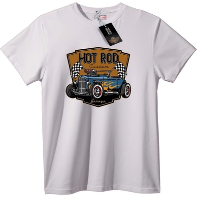 NOONEBRAND Тениска Hot Rod custom гараж - M, White
