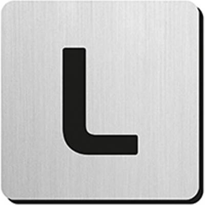 JNF - PIKTOGRAM PÍSMENO "L" - IN.34.300 - 75 mm - nalepovacie NEM - nerez matná | MP-KOVANIA.sk