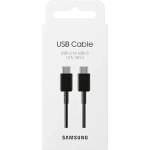 Samsung Оригинален USB-C към USB-C Кабел Samsung 1.8m 3A EP-DX310JBE, Черен (EP-DX310JBEGWW)