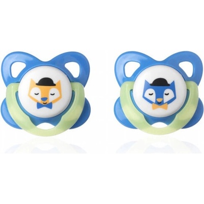Tommee Tippee Cumlík latex ortodontické 2 ks 6-12m Basic-chlapec
