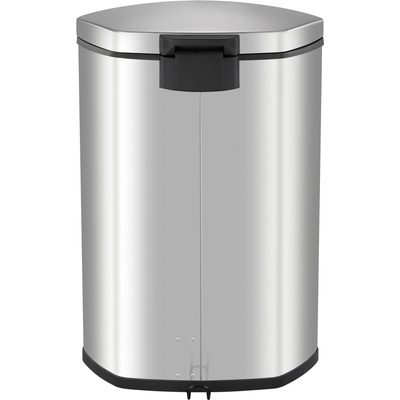 EKO-Europe EKO Кош за отпадъци с педал SHELL - 18 литра - мат (EKO 921818 - Matt s/s)