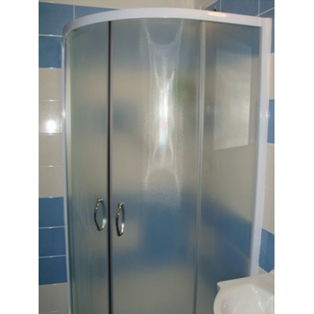 KOLO First čtvrtkruhový sprchový kout 80 cm vč. vaničky čiré sklo ZKPG80222003Z1