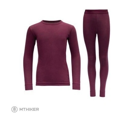 Devold Outdoor Wool detský set Beetroot