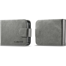 IMEEKE 80389 IMEEKE Peňaženkový obal pre Samsung Galaxy Z Flip7 FE 5G / Flip6 5G šedý