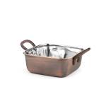 Horecano ANTIQUE-Ростер квадратен с медно покритие 11.50cm x 4.75cm - 400 ml(SG-95348(A) (0184141)