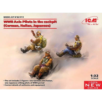 ICM WWII Axis Pilots in the Cockpit 3 figurky 1:32