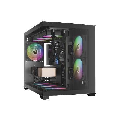 Геймърски компютър ION AURA GC10M с процесор Intel Core i7-12700F, видео карта Radeon RX 9060 XT 8GB, RAM памет 32GB(2X16GB) DDR4 3200MHz, SSD 1TB M. 2-2280 PCIe 4.0 NVMe, 6000 MB/s / 4000 MB/s (c002788)