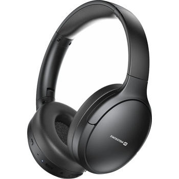 Swissten bluetooth anc sluchátka pure černá