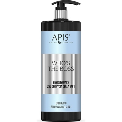 Apis Who's The Boss energetizujúci gél na umývanie tela 3v1 1000 ml