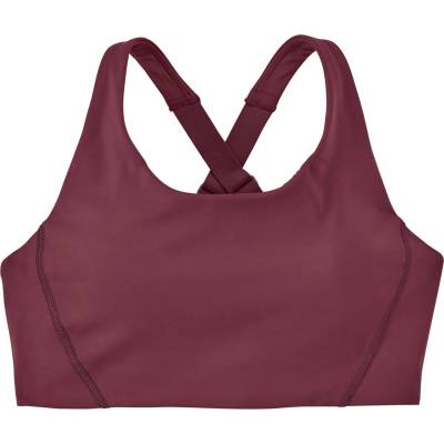 Patagonia Дамски спортен сутиен Patagonia Women's Shadowlite Mid Impact Adjustable Bra Sports bra - Berry Fig (114-3075-0812)