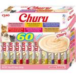 Inaba Foods Churu за котки - смесени вкусове с риба тон 60x14g