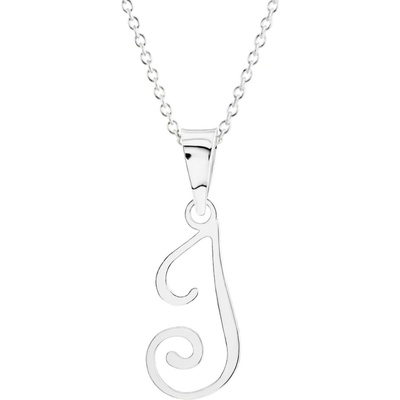 Gemmax Řetízek s písmenem „I“ bílé zlato GUSWN-42371-25841