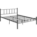 ASIR GROUP Метално двуспално легло ORMEL 120x200 см, черно, носимост 120 кг (AS3224)
