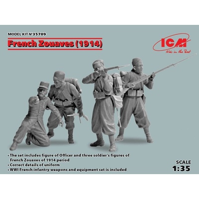 ICM French Zouaves 1914 4 figúrky 1:35