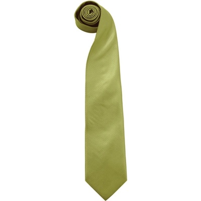 Premier Workwear Kravata s jemným vzorom trávovo zelená
