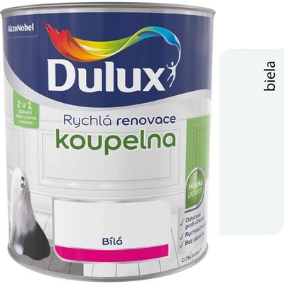 Dulux kúpeľňa 0,75 l Biela