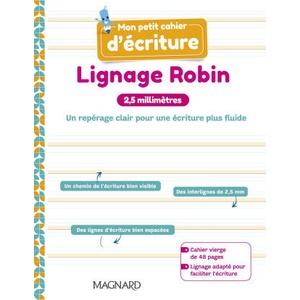 Mon petit cahier d’écriture - Lignage Robin 2, 5 mm - Cahier (2023)
