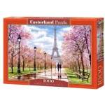 Castorland 1000 - piece puzzle Romantic Walk in Paris