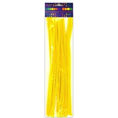 DP Craft Chlupaté drátky žluté 30 cm, 25 ks