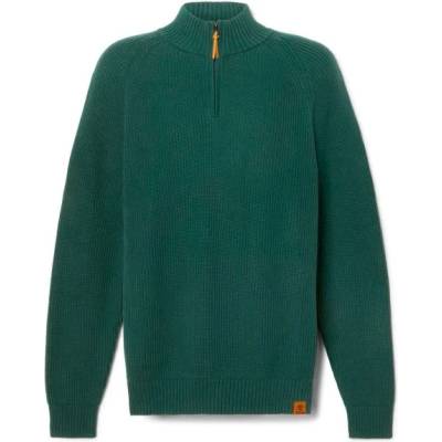 Timberland Мъжки пуловер Timberland Williams River Textured 1/4 Zip Sweater Jumper - Green Gables (017-4095-0212)