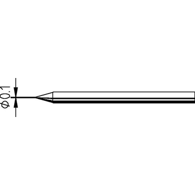 Ersa 0042BD pájecí hrot tužkový Velikost hrotů 1.50 mm Délka hrotů 3 mm Obsah 1 ks