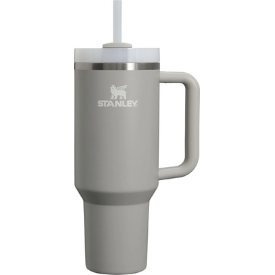 STANLEY 1913 Quencher H2.0 Flowstate Drinking Bottle with Straw 1.2L - Thermo Mug Cools 11 Hours - 48 Hours Ice Cold - Dishwasher Safe - Thermos Bottle BPA Free - Stainless Steel Drinking Cup - Ash - 100000108430