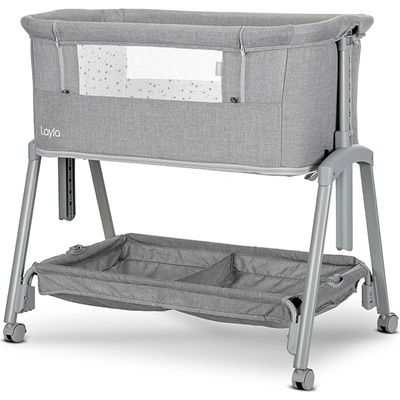 Lorelli МИНИ КОШАРА layla 2В1 grey С ПАДАЩА ПРЕГРАДА (10080742606)