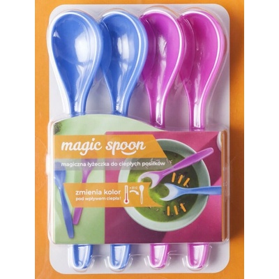 PEKDA Lyžičky plastové MAGIC HOT 370034 4 ks