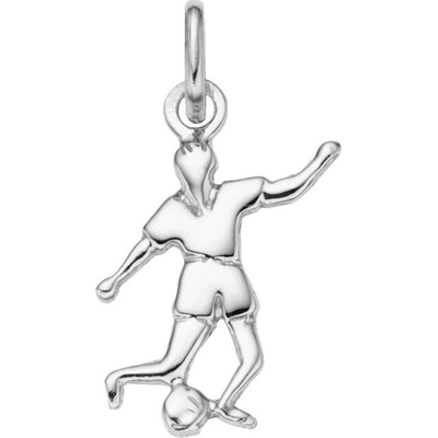 Steel Edge Stříbrný přívěsek fotbalista 300119005