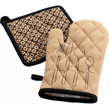 Douceur d'intérieur Kuchyňská chňapka CUISLINE, recyklovaná bavlna, béžová