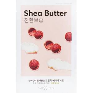 Missha Airy Fit Sheet Mask - Shea Butter - Подхранваща Текстилна Маска с Масло от Шея 19г