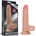 Lovetoy Dual Layered Platinum Silicone Cock with Balls 7" Flesh