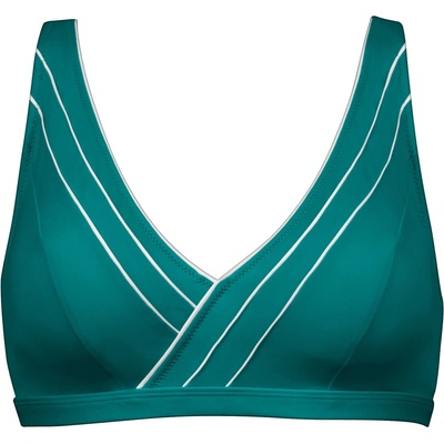 Lidea Дамско бикини горнище Lidea Women's Sports Club Long Line Bikini Top - Teal / White - размер 42 (150-6308-0132)