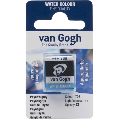 Van Gogh Akvarelová barva v půlpánvičce 708 Payne's Grey